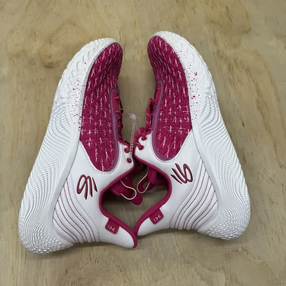 NEW Under Armour UA Steph Curry 9 Basketball White Pink 3025631-600 Mens Sz 12